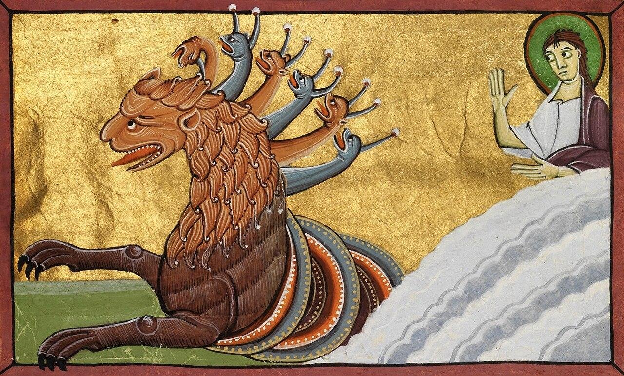 La Bestia del mar — Apocalipsis de Bamberg / Wikimedia Commons
